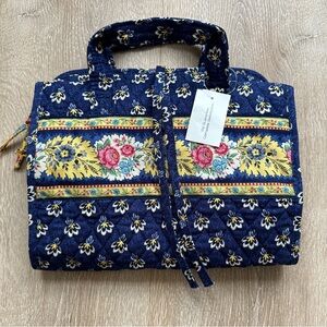 Vera Bradley Maison Blue Quilted Travel Toiletry Bag